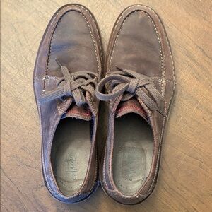 Clarks Chocolate Brown Lace-Up Boots